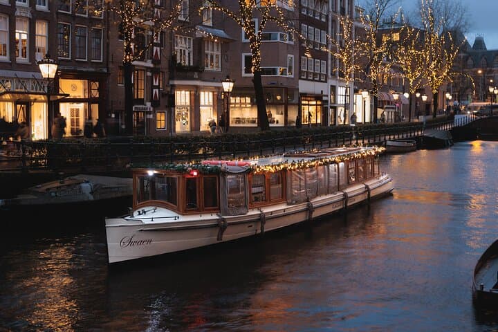 Amsterdam Luxury Canal Cruise + Unlimited Drinks & Bites option