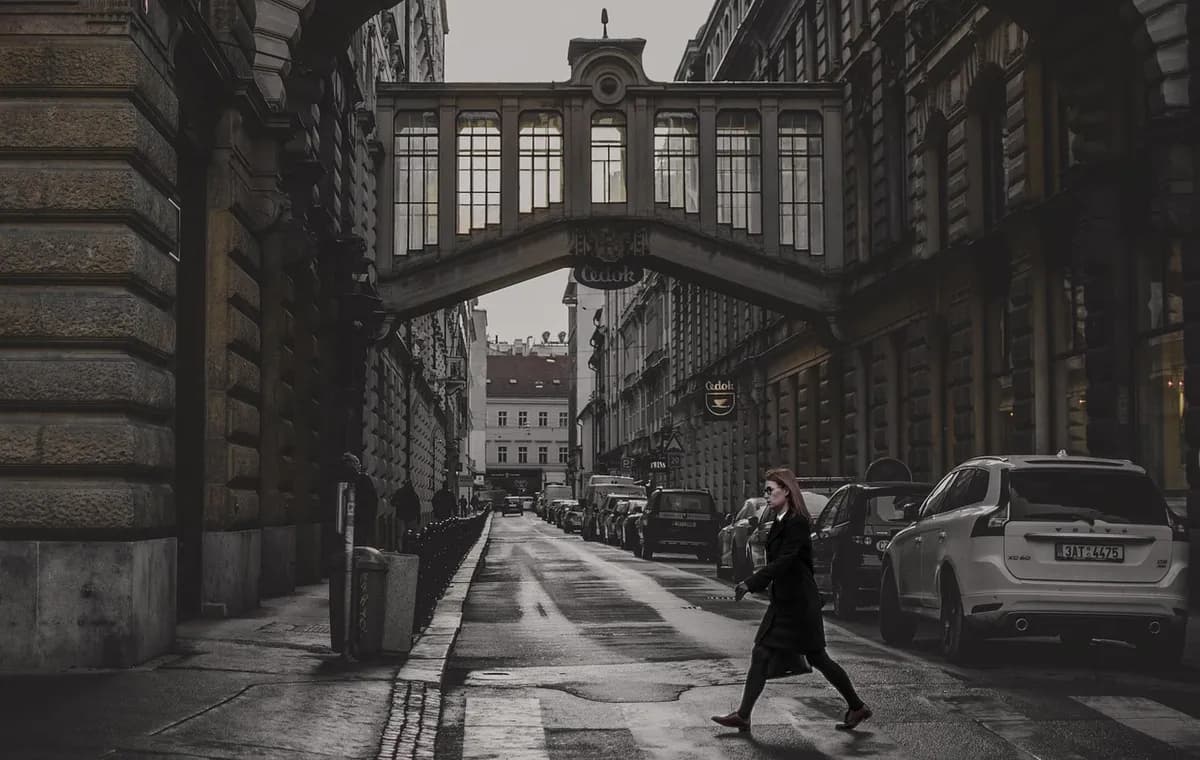 girl, road, city, prague weekdays, prague, czech republic, autumn, travel, girl, city, city, city, city, city, prague, prague, travel