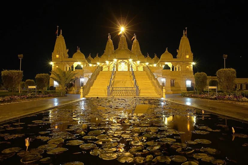 temple, india, attraction, night, reflection, tourism, reflection in water, india, india, india, india, india