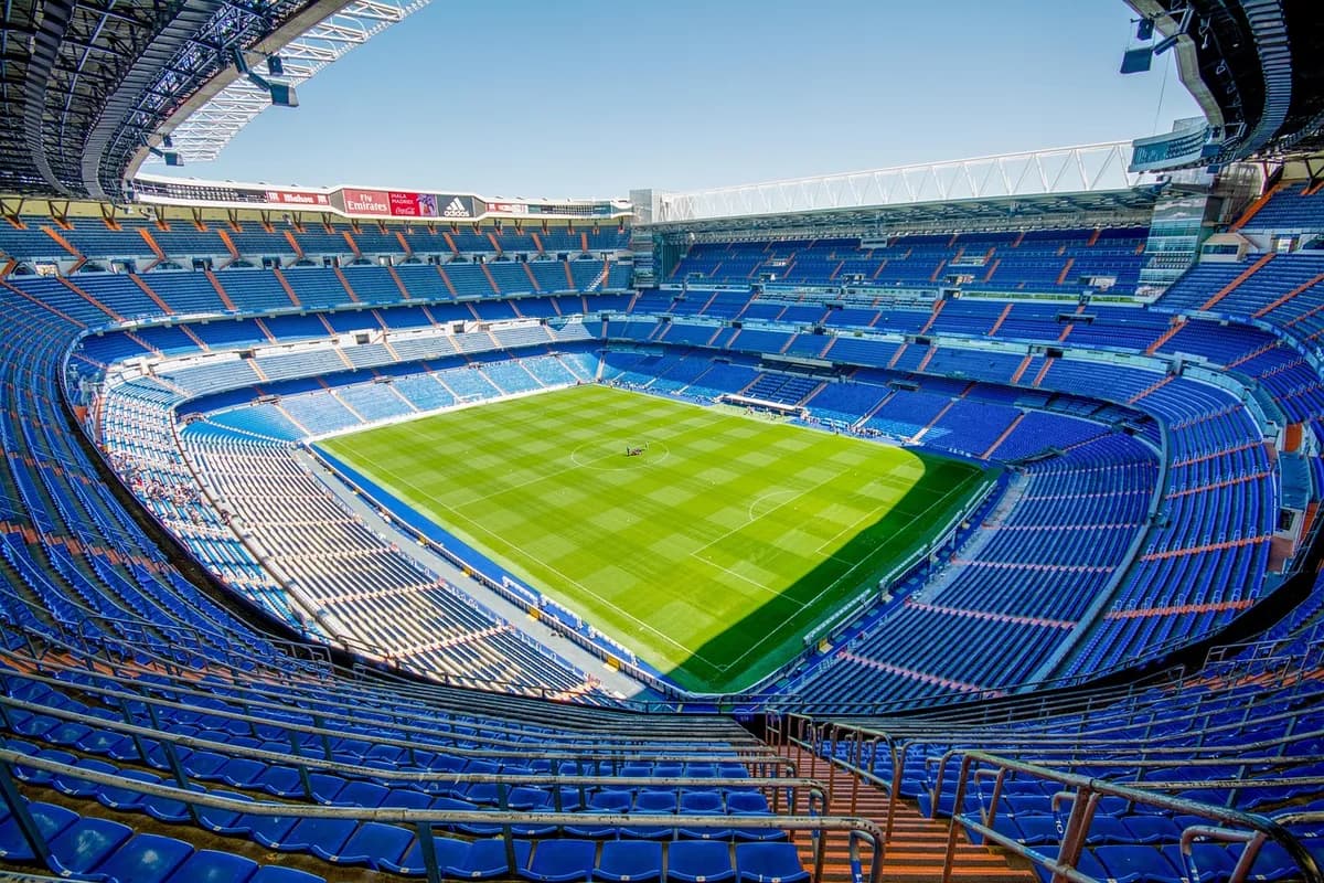 stadium, bleachers, seats, soccer stadium, football stadium, sports stadium, architecture, madrid, spain, construction, city, football, sports, tourist spot, stadium, stadium, stadium, football s